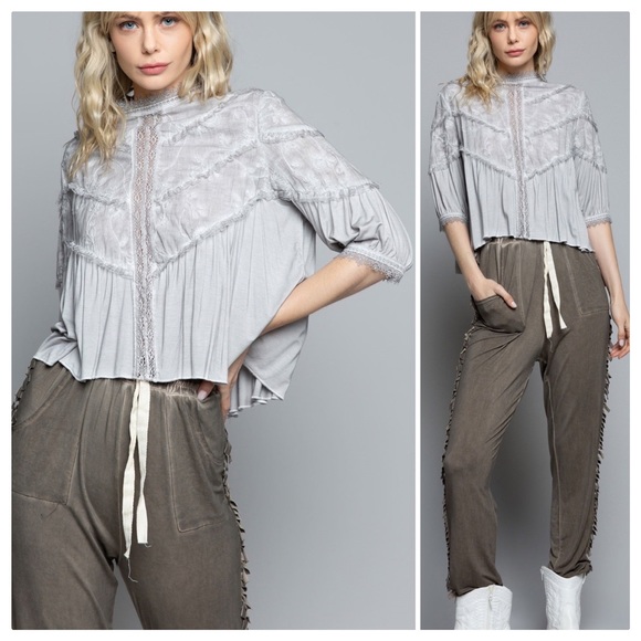 POL On the Fringe Mineral wash Joggers - Picture 9 of 12